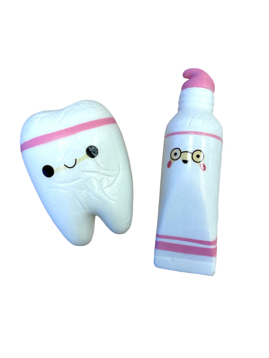 Tooth and Tooth Paste Squish