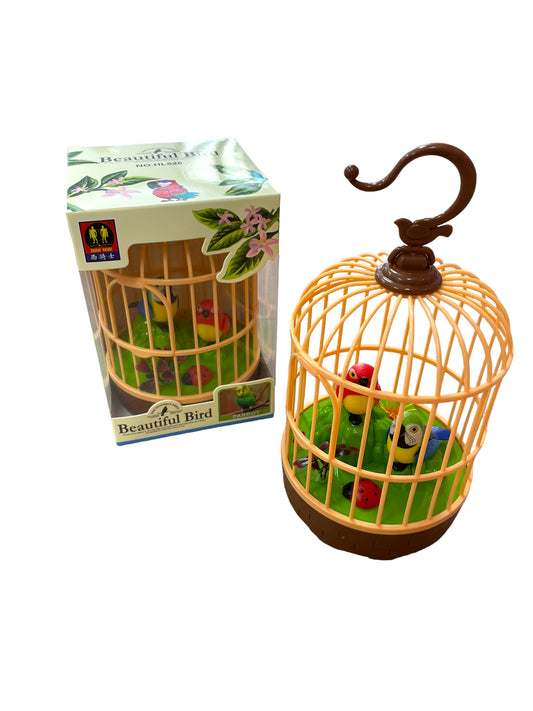 Chirping Bird Cage (Motion Activated)